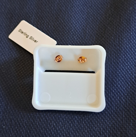 Moissanite Stud Earrings - Picture 2 of 2